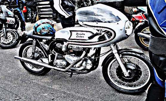 dresda triton motorbike A4 Photo Print