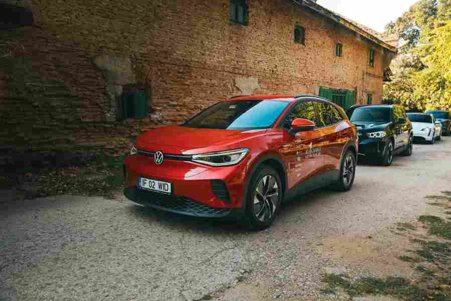 driven 2021 volkswagen id4 the first electric crossover from vw 5 Car A4 Photo Print