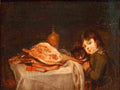 drolling child with lamb Art A4 Photo Print