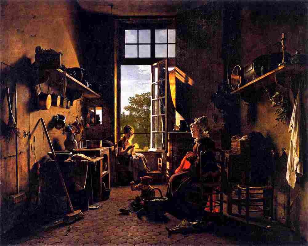 drolling interior of a kitchen Art A4 Photo Print