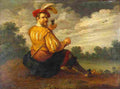droochsloot self portrait in a landscape Art A4 Photo Print
