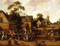 droochsloot village scene Art A4 Photo Print