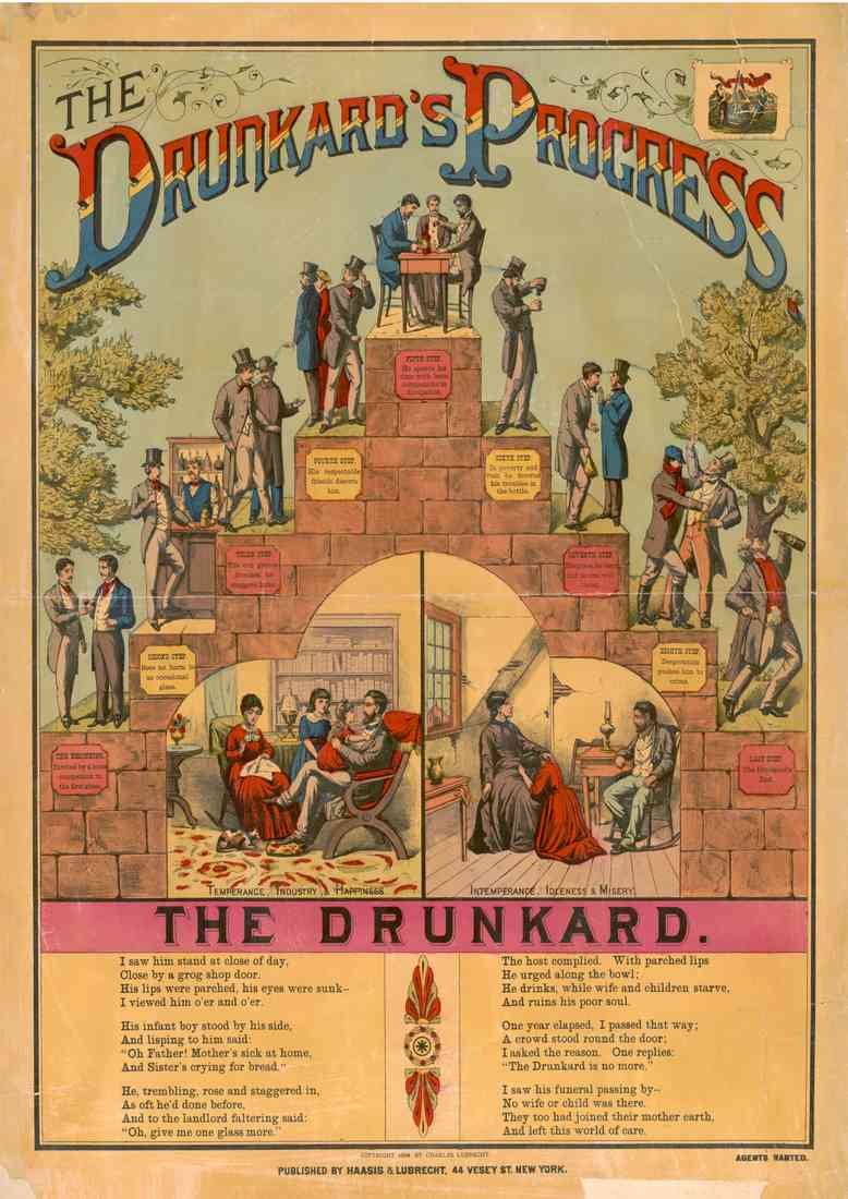 drunkards progress 58795u A4 Photo Print