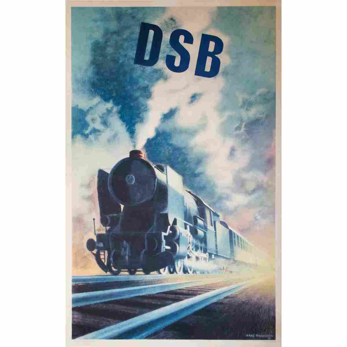 dsb aage rasmussen 1950 2 Advert A4 Photo Print