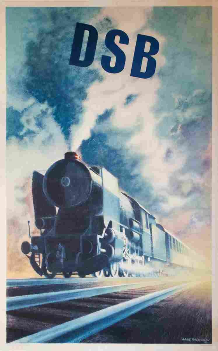 dsb aage rasmussen 1950 4 Advert A4 Photo Print