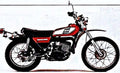 dt400 motorbike A4 Photo Print