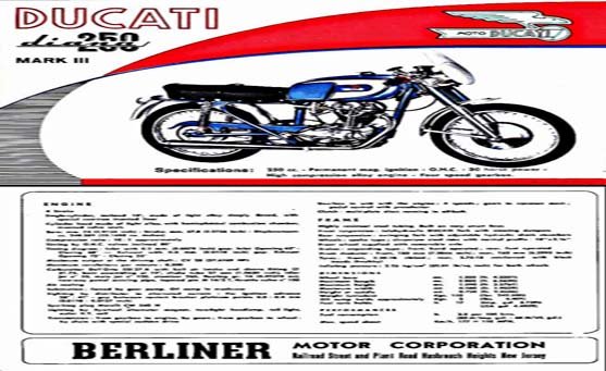 ducati 250 diana mk3 motorbike A4 Photo Print