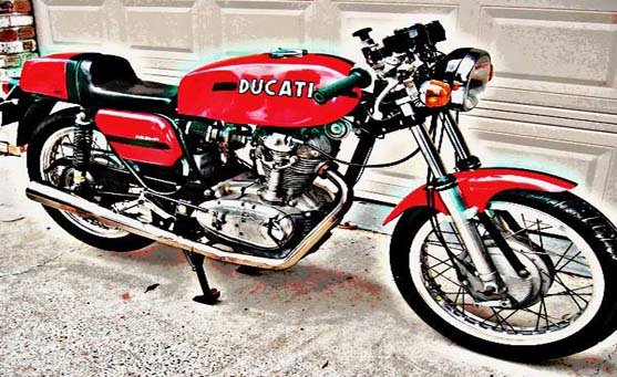 ducati 350 desmo (2) motorbike A4 Photo Print