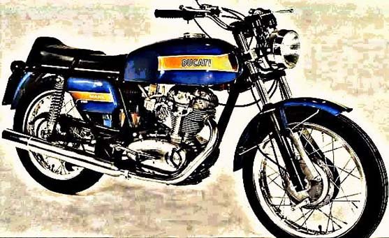 ducati 350 desmo mk3 motorbike A4 Photo Print