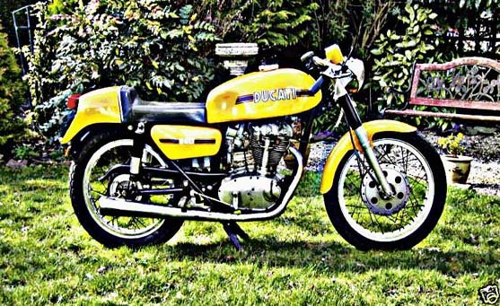 ducati 350 desmo motorbike A4 Photo Print