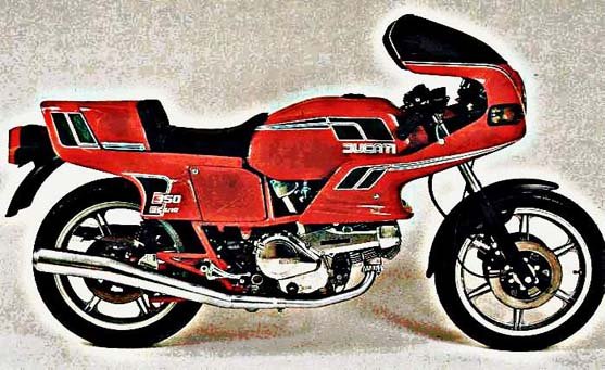ducati 350 sport desmo motorbike A4 Photo Print