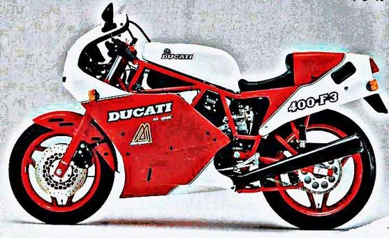 ducati 400f3 motorbike A4 Photo Print