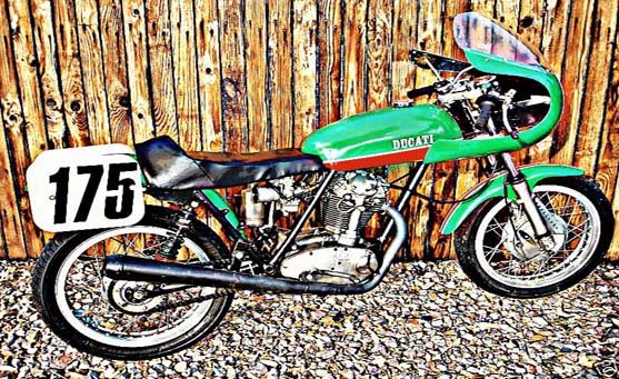 ducati 450 desmo motorbike A4 Photo Print