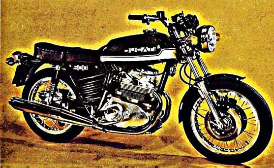 ducati 500 gtl motorbike A4 Photo Print