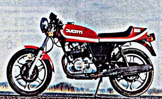 ducati 500 sport desmo motorbike A4 Photo Print
