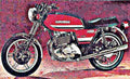 ducati 500 twin motorbike A4 Photo Print