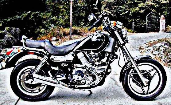 ducati 650 indiana motorbike A4 Photo Print