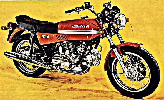 ducati 860gt motorbike A4 Photo Print
