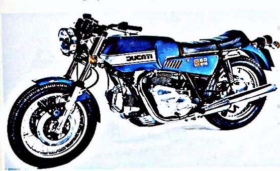 ducati 860gts motorbike A4 Photo Print