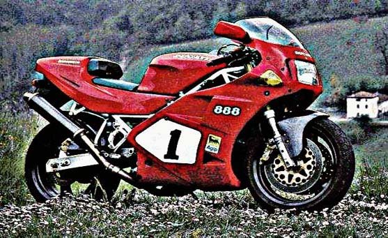 ducati 888 sp4 motorbike A4 Photo Print