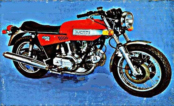 ducati 900 gts motorbike A4 Photo Print
