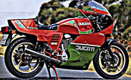 ducati 900 mhr motorbike A4 Photo Print