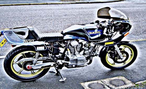 ducati 900 ss2 motorbike A4 Photo Print