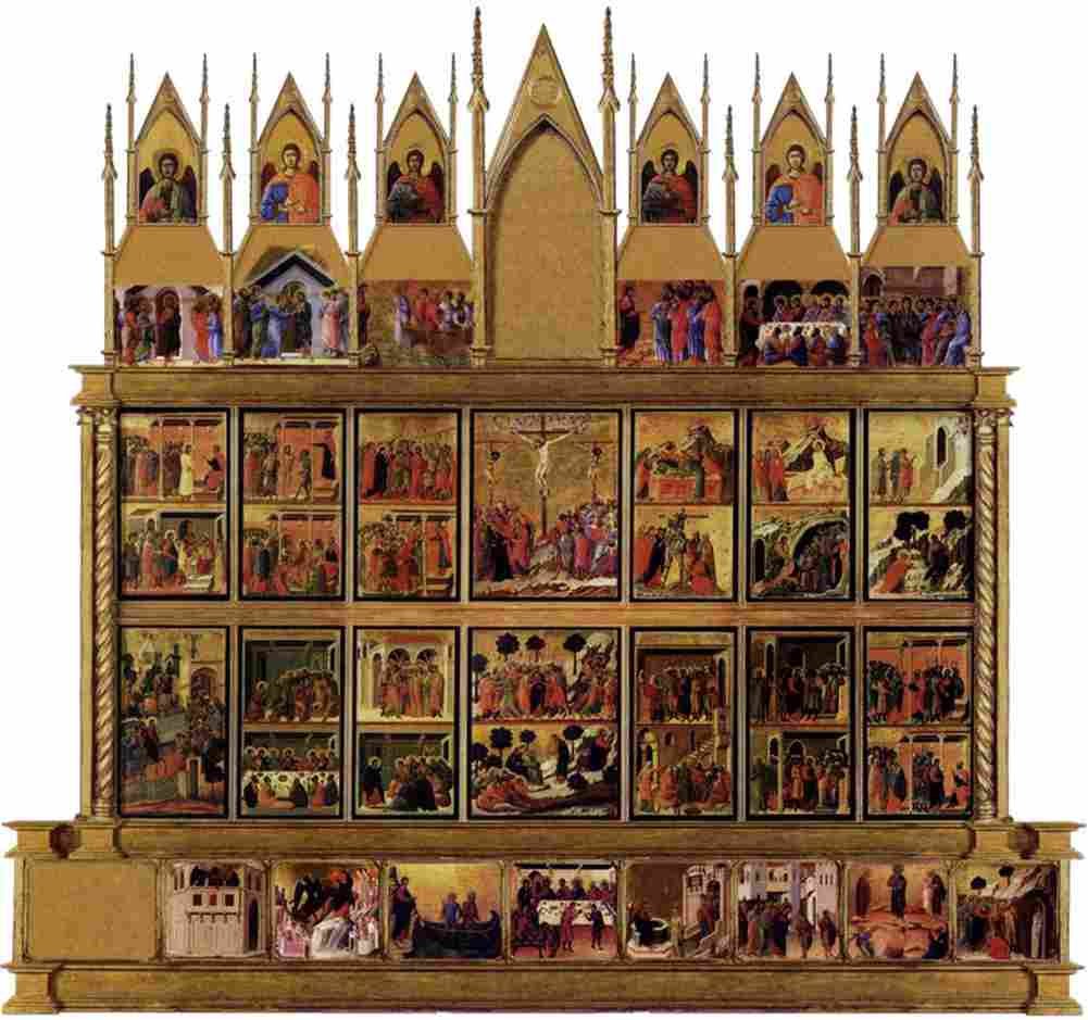 duccio back reconstrruction of the maesta Art A4 Photo Print