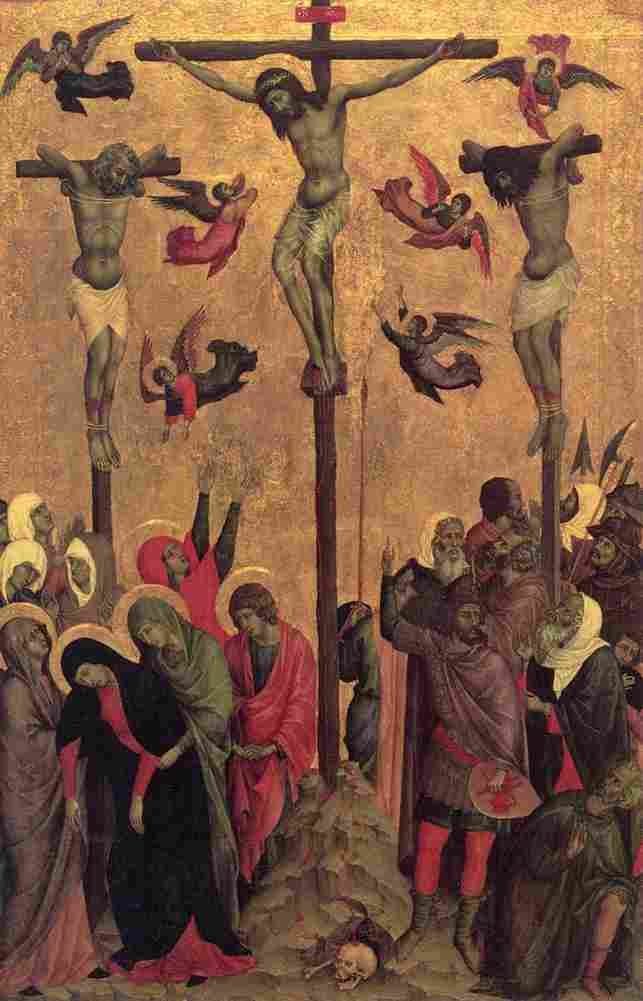 duccio crucifixion Art A4 Photo Print