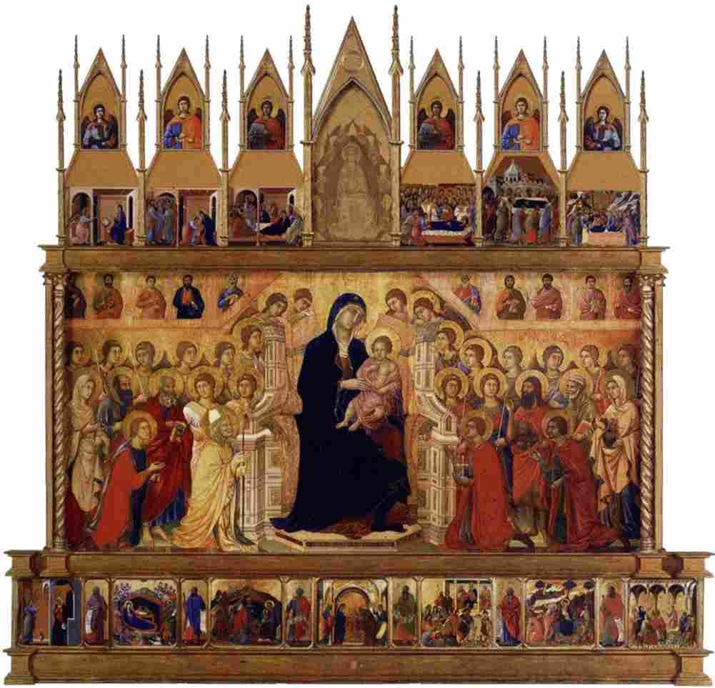 duccio front reconstrruction of the maesta Art A4 Photo Print