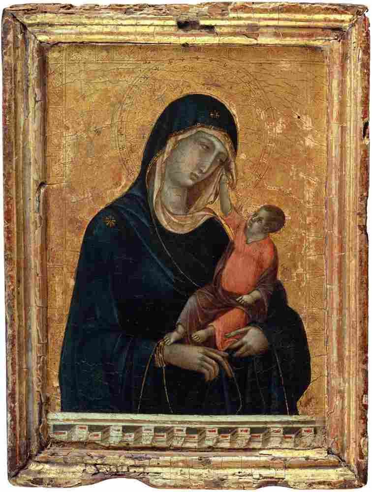 duccio madonna and child Art A4 Photo Print