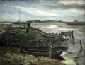ducker eugene cloudy coastal landscape with fishers Art A4 Photo Print