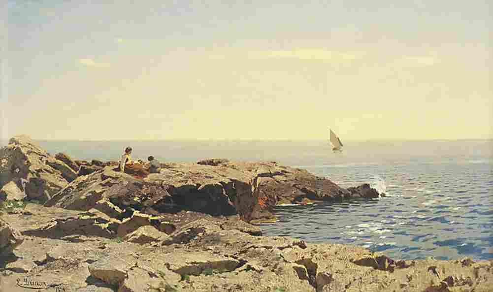 ducker eugene on the seafront Art A4 Photo Print