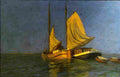 ducker eugene sail boats at the sunset Art A4 Photo Print