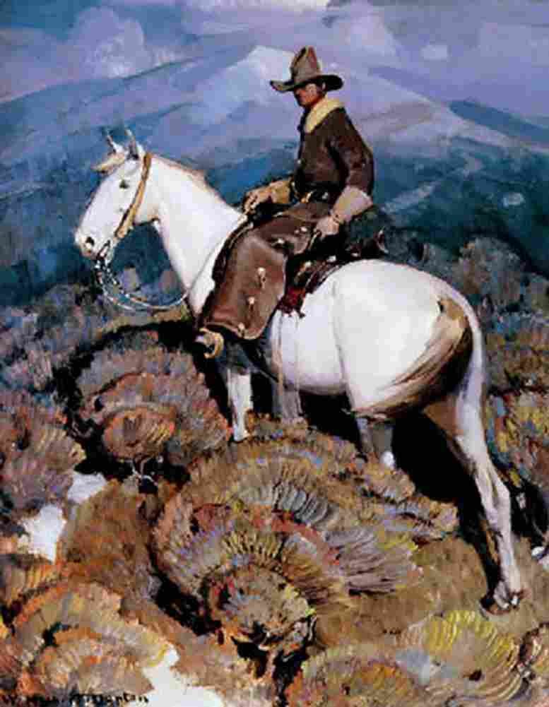 dunton the horse rustler Art A4 Photo Print