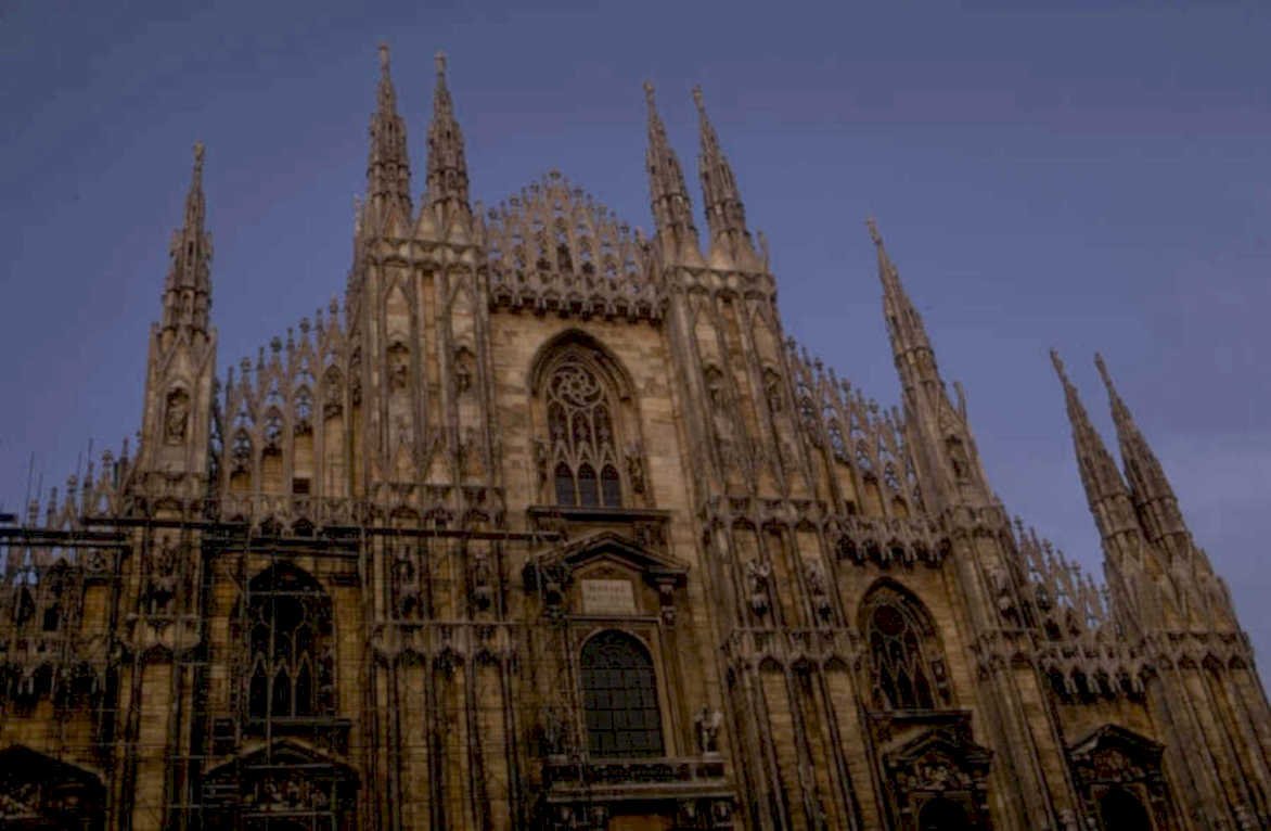 duomo milan facade 1980s 1990s A4 Photo Print