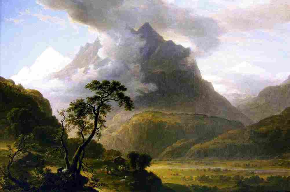 durand Alpine View Near Meyringen Art A4 Photo Print
