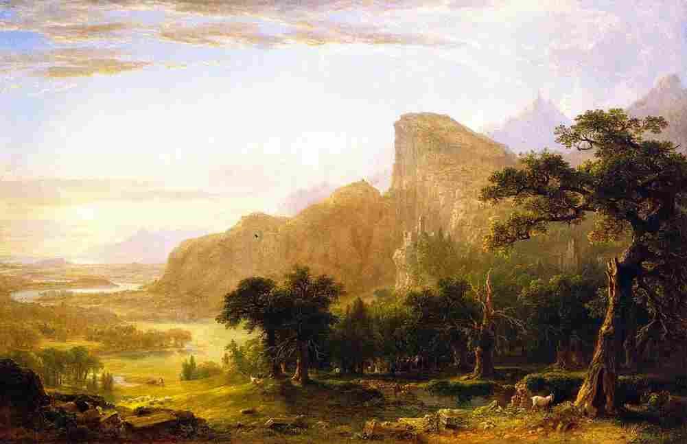 durand Landscape Scene from Thanatopsis Art A4 Photo Print