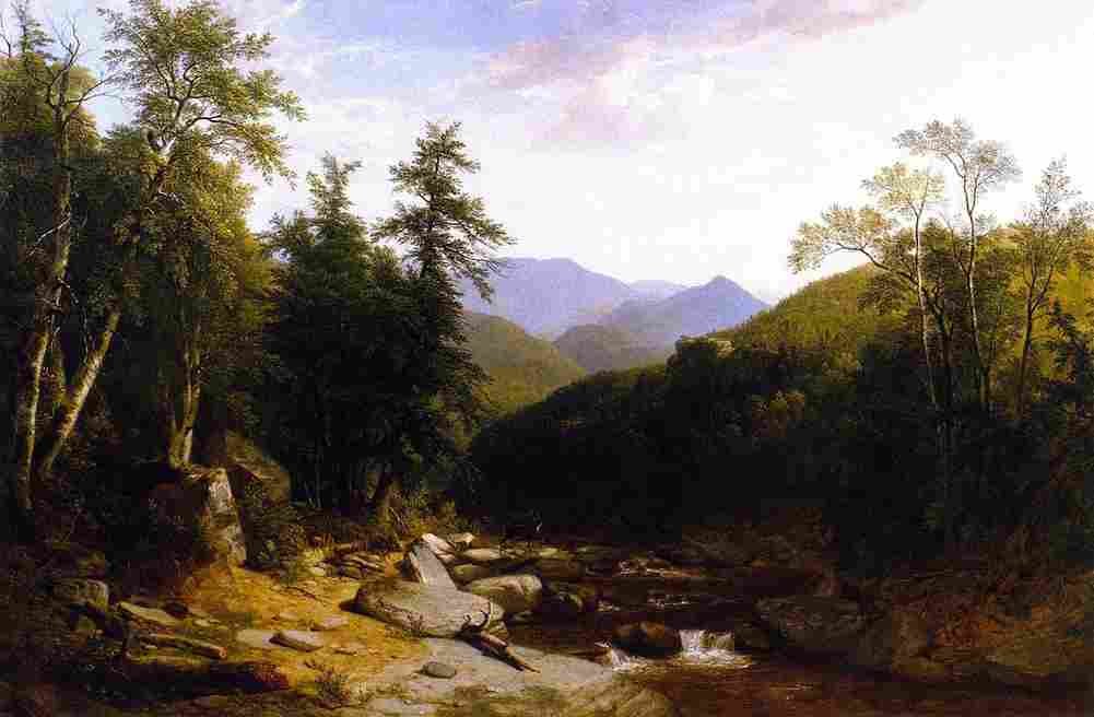 durand Mountain Stream Art A4 Photo Print