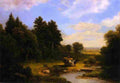 durand Rural Landscape with Hay Wagon Art A4 Photo Print