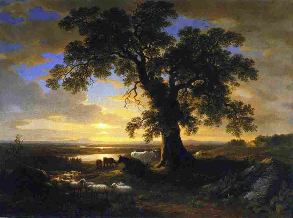 durand The Solitary Oak Art A4 Photo Print