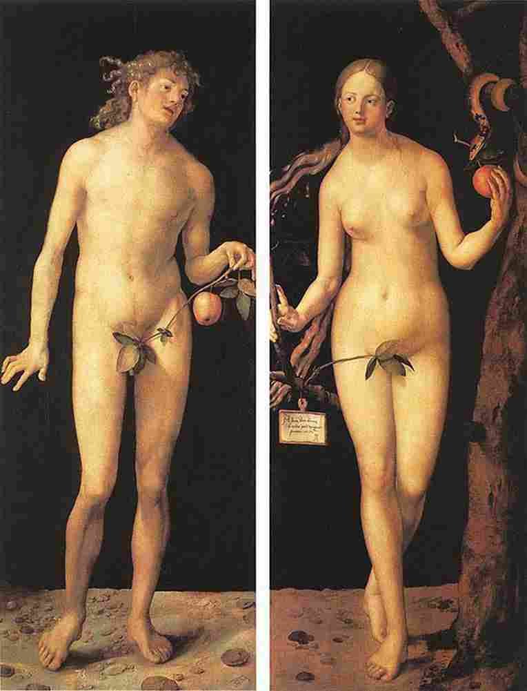durer Adam and Eve Art A4 Photo Print