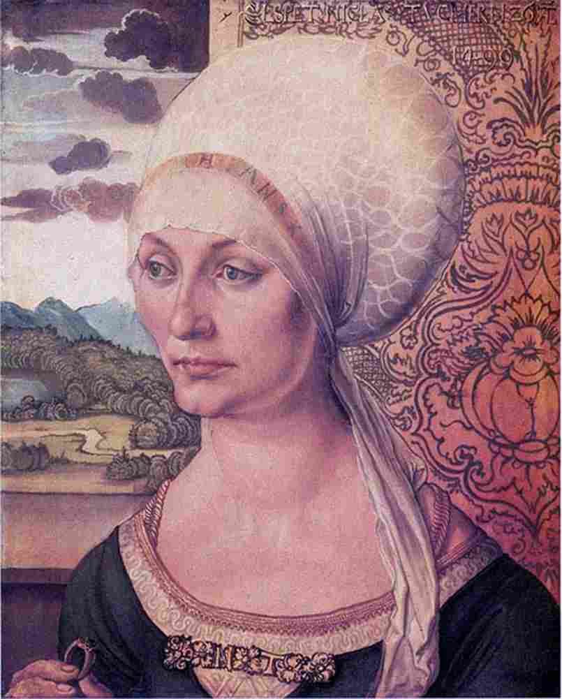 durer Elsbeth Tucher Art A4 Photo Print