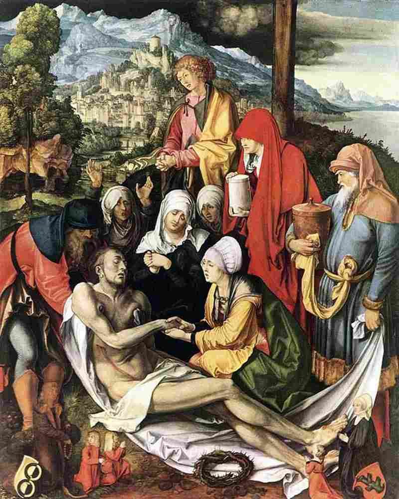 durer Lamentation Art A4 Photo Print