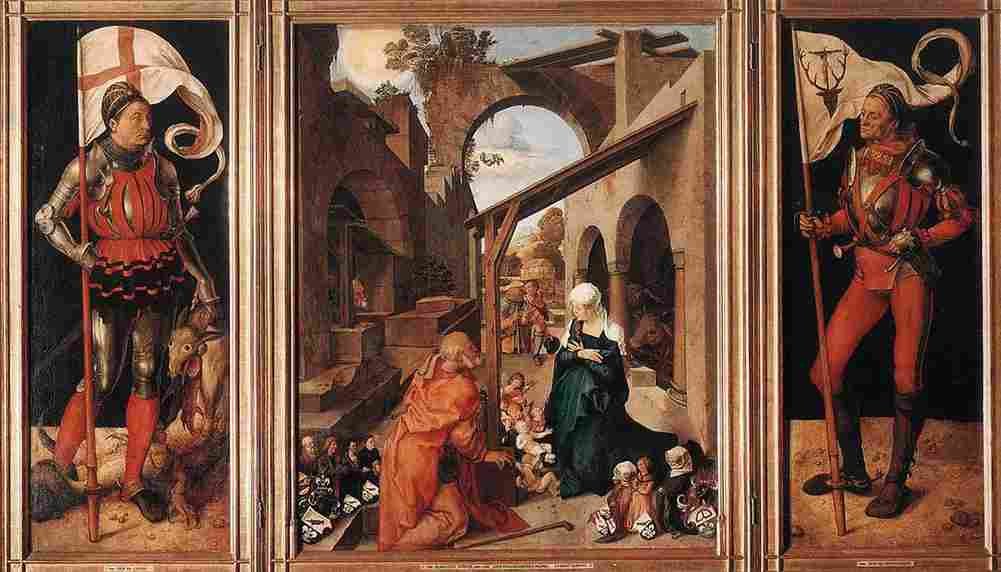 durer Paumgartner Altar Art A4 Photo Print