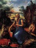 durer Saint Jerome in the Wilderness Art A4 Photo Print
