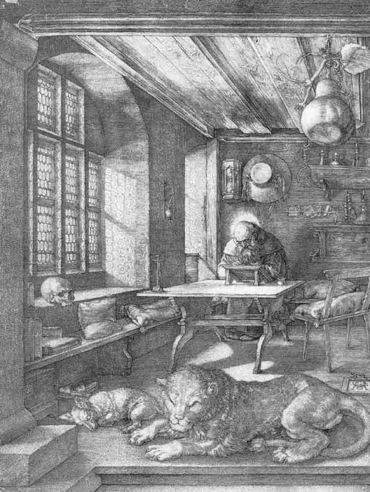 durer St Jerome in his study Art A4 Photo Print
