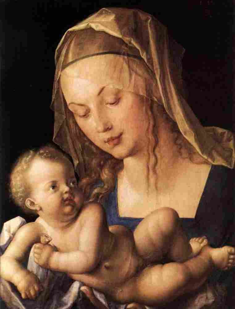 durer virgin with the pear Art A4 Photo Print