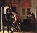 duy Soldiers By a Fireplace Art A4 Photo Print