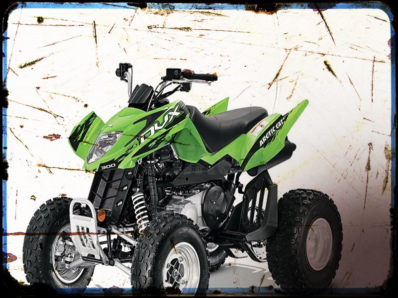 dvx 300 Arctic Cat A4 Photo Print Motorbike Vintage Aged